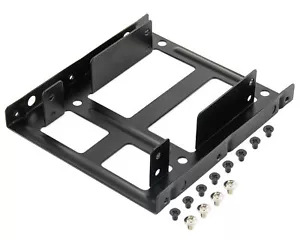 Poppstar Einbaurahmen für SSD HDD Festplatte 2,5" auf 3,5" für 1 oder 2 SSDs - Bild 1 von 4
