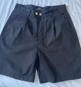 New Cider sz M black high waisted women shorts pockets basic casual - Picture 1 of 4