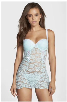 Jezebel by Felina Muestra Rachel Chemise Push Up Encaje, (Múltiples Colores) Nuevo en Caja Foto 1 de 4