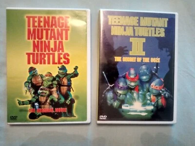 TEENAGE MUTANT NINJA TURTLES I & 2 2-DVD Lot- Eastman & Laird*Jim Henson Studios - Image 1 of 2