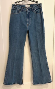 Abercrombie & Fitch Jeans Women's 30/10 Blue The Vintage Flare High Rise Slits - Picture 1 of 11