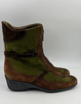 Botas de gamuza Aquatalia Marvin K Mid verde y marrón talla 10 Foto 1 de 4