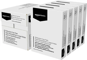 Basics Multipurpose Copy Printer Paper, 8.5 X 11 In, 20 Lb, 5 Reams, 2500 Sheets - Picture 1 of 12
