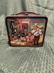 Bonanza Metal Lunchbox By Aladdin with Thermos 1965 - Picture 1 of 23
