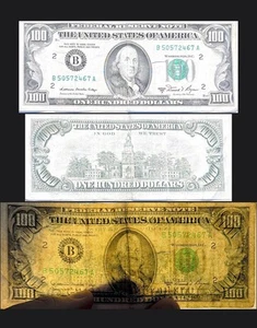 EXCELLENT CONDITION, 1981 small head $100 Dollar Bill Rare Collectible Edition - Picture 1 of 1