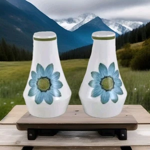 Noritake Progression UP-SA DAISY Salt And Pepper Shakers Set Retro Mcm New - Picture 1 of 4
