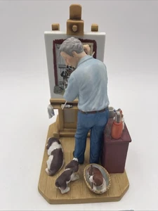 1986 Norman Rockwell The Painter and the Pups 9" Limited Edition #1180 of 5000 - Bild 1 von 11