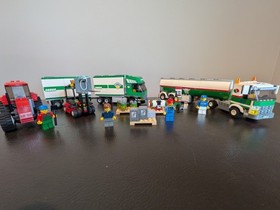 LEGO CITY LOT: Tank, Cargo, Tractor (3180, 7733, 7634) Complete w/Instructions