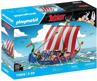 Playmobil 71888 Asterix Pirate Ship Adventure for Children Complete Set - Image 1 of 4