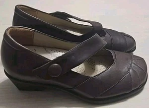Kumfs Mary Jane Comfort Loafers Shoes Academia Sz 6.5 Dark Brown Clean! V15 - Picture 1 of 9