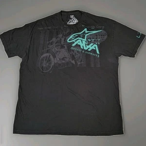 Rare Alpine Stars Angel & Airwaves 2XL Slim Black T-Shirt - Picture 1 of 8