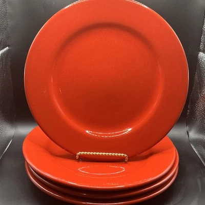 Waechterbach Set Of 4 Cherry Red Dinner Plates 11” Germany Pre Owned - Image 1 of 4