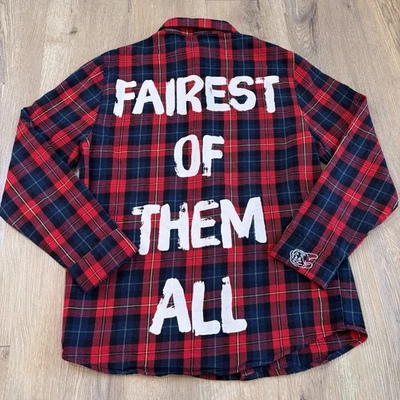 Camisa de franela a cuadros Cakeworthy X Disney para mujer Blancanieves más bella de todas S Foto 1 de 4