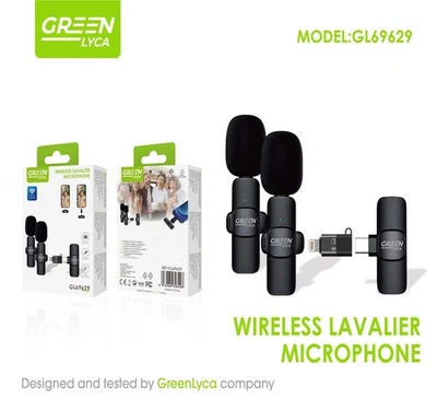 Bluetooth Wireless Mikrofon Mini Ansteckmikrofon Handy-Live-Stream - Bild 1 von 4