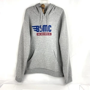 NUEVA Sudadera con Capucha Bike Shed Para Hombre 3 XL Gris Org. Jersey grueso de mezcla de algodón - Imagen 1 de 10