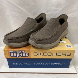 Sketchers Hands Free Slip-ins Men’s Size UK9 PRS Brown - Picture 1 of 6