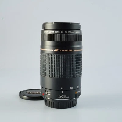 EXCELLENT Canon EF 75-300mm F/4-5.6 Ⅱ USM Zoom Lens - Image 1 of 4