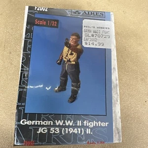 Aires F2002 1/32 Scale WWII German Fighter Pilot JG53 (1941) Resin Figure - Picture 1 of 3