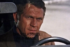 TOUGH GUY ACTOR AUTO MOTORCYCLE RACER BULLITT STEVE MCQUEEN 8X12 MUSTANG PHOTO - Picture 1 of 1