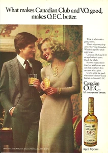 1975 Schenley O. F. C. Canadian Whisky vintage Print AD Advertisement - Picture 1 of 1