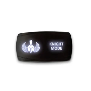 KNIGHT MODE - Horizontal LED Rocker Switch 5 Pin Dual Light 20A 12V ON / OFF - Picture 1 of 11