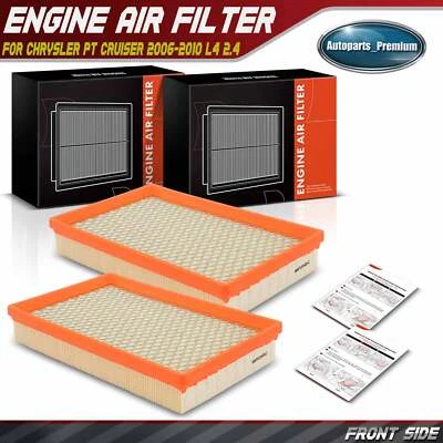 2x Filtro de aire de motor nuevo para Chrysler PT Cruiser 2006 2007 2008 2009 2010 L4 2,4 Foto 1 de 4