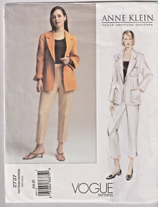 2737 VOGUE Anne Klein - JACKET & PANTS - Sz 6/8/10 B 30.5-32.5" - Picture 1 of 2