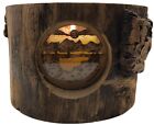 Porte-bougie votive en bois Spinning Aspen Studios fabriqué à la main Colorado