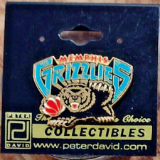 Memphis Grizzlies NBA  PETER DAVID Collectables PIN New on Card
