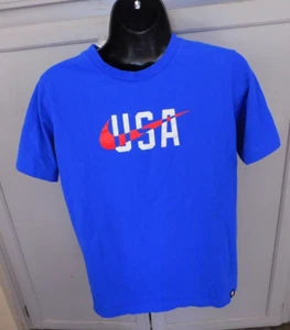 The Nike Tee blue S/S t-shirt USA boy sz XL - Picture 1 of 5