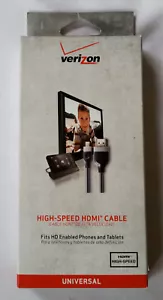 NIB Verizon OEM Universal High-Speed Micro HDMI to HDMI cable for Smartphones - Picture 1 of 5