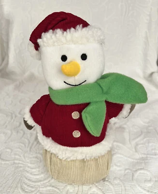 V.I.P. Snowman Dog Toy Squeak Corduroy Plush 9” stuffed animalnew with tags - Image 1 of 4
