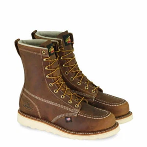 Botas Thorogood 804-4478 American Heritage 8" Puntera de Acero Crazyhorse Hechas en EE. UU. - Imagen 1 de 5
