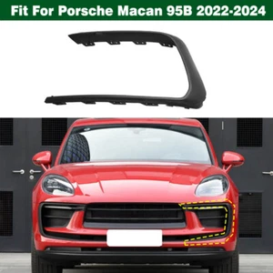Left Side Front Bumper Fog Light Cover Frame Trim For Porsche Macan 95B 2022-24 - Picture 1 of 10