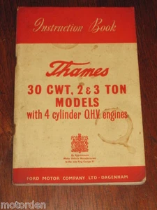 1955 Ford Thames 30 Cwt 2 & 3 Ton Models 4 cyl INST. BOOK, FREE POST AUSTRALIA - Picture 1 of 7
