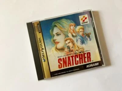 Used Konami 1996 SNATCHER Sega Saturn SS Action / Adventure Japanese Retro Game  - Image 1 of 4