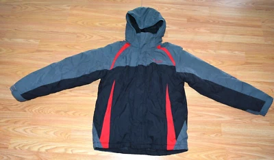 COLUMBIA BLACK, GRAY & RED WINTER JACKET BOYS SZ 14-16 *GUC* - Image 1 of 4
