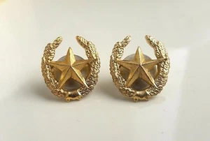 2 pcs Combined Military emblem star on the collar and epaulettes - Picture 1 of 2