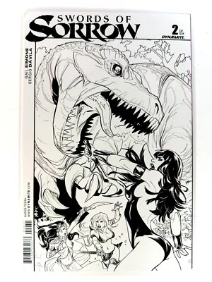 Dynamite Swords Of Sorrow (2015) #2 !:20 Lupacchino B W Variant VF SHIPS FREE - Image 1 of 4