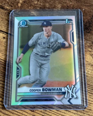 2021 Bowman Chrome Draft Refractors #BDC87 Cooper Bowman - Image 1 of 2