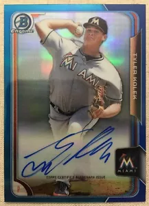 Tyler Kolek Blue Refractor Auto #010/150 2015 Bowman Chrome Baseball Prospect RC - Picture 1 of 1