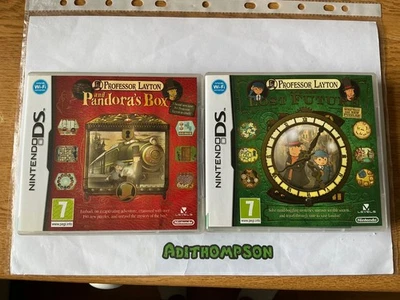 professor layton and the lost future  & pandoras box game nintendo ds dsi 2ds - Image 1 of 4