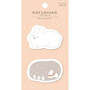 Furukawa Paper Works - Mofushiro Sticky Notes - Rabbit - Picture 1 of 3