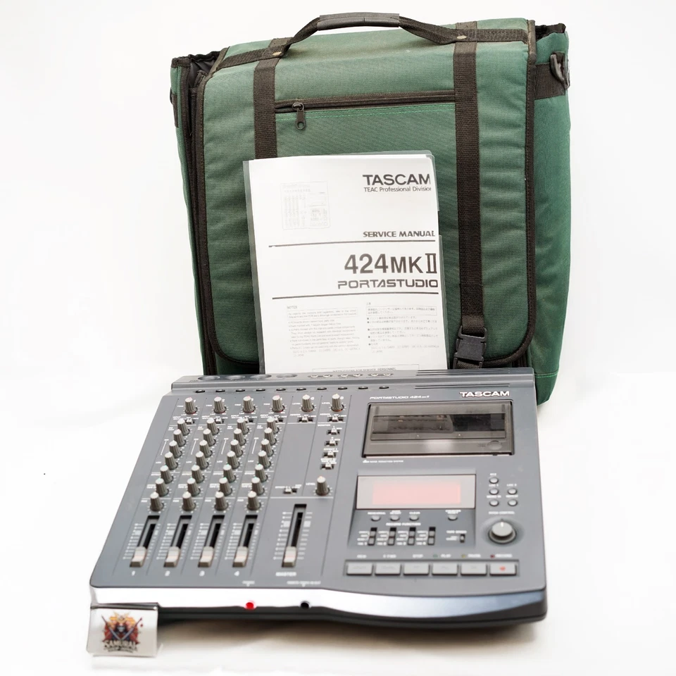 TASCAM 424 MKII Portastudio 4-Track Cassette Tape Recorder Mixer Tested Japan - Image 1 of 4