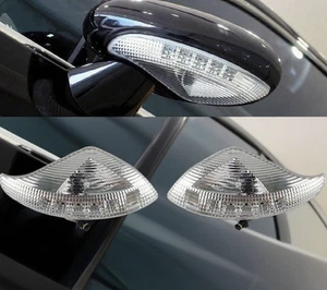 Pair Mirror Indicator light Lens For Bentley Continental Gt Gtc Flying Spur 04-8 - Picture 1 of 7