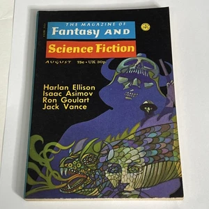Fantasy & Science Fiction Magazine Aug 1972 Ellison Vance Asimov VGC Digest - Imagen 1 de 5