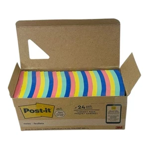 24 Pads Post-it Notes 3" x 3" Cabinet Pack Sweet Sprinkles 75 Sheets/Pad - Picture 1 of 8