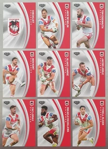 2024 NRL Elite Base Team Set (9 Cards) St George Illawarra Dragons - Picture 1 of 3