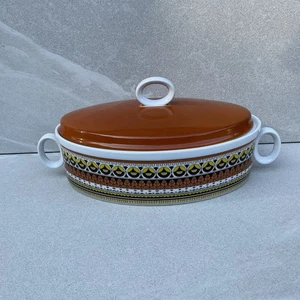 Teglia da forno vintage anni 70 Siena Ware in porcellana a prova di forno 11,5”x6,5” - Foto 1 di 17