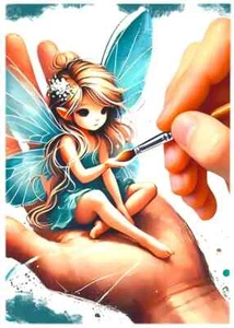 2024 THE TOOTH FAIRY 1/1 MASTERPIECE ART SKETCH CARD - Picture 1 of 2